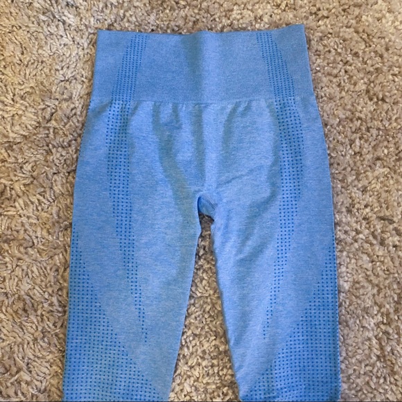 2Pc Baby Blue Vital Seamless Legging + Top Set - Picture 5 of 7